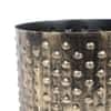 Dot Hammered Planter Set Of 3 In Black And Gold Colour