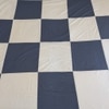 Javi White & Blue Checkered Cotton Double Bed Dohar Reversible 2 Layer Size 240 X 220 Cms