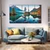 The Castle Decor Autumn Hintersee Landscape Wall Art Set of 5 27x48 Inch