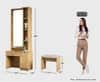 Hexa Red Wooden Dressing Table in Giant Wood Colour