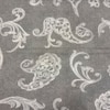 Soren Grey Brown Floral 400 TC Cotton Flat Queen Size Bedsheet with 2 Pillow Covers – Threads