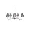 Yearby 5-Light Sputnik Glass Shade chandelier
