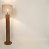Cedar Beige Jute Floor Lamp with Beige Jute Base