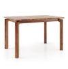 Catria - Martha 4 Seater Dining Table Set (Colour- Wheat Brown , Finish- Teak)