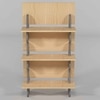 Interlockable Engineered Wood Bookshelf in Grey Colour
