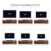 Blesky Engineering Wood Floor Standing Tv Entertainment Unit In Brown Maple Finish
