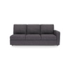 Apollo Fabric Sectional Sofa (Colour : Steel, Cushion : Hard, Back Type : Regular, Seating Capacity : Left Aligned 3 Seater + Left Aligned Chaise + Ottoman)