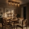 Casa Brown Solid Wood Ceiling Light