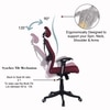 Reaii Mid Back Ergonomic Chair in Maroon Colour