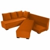 Melo 3 Seater Fold Out Sofa cum Bed  in Orange Colour