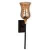 Devansh Metal Electric Wall Light in black Colour with Lavender Shade Count of 1 Light