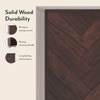 Nina 24 Pairs Solid Wood Shoe Cabinet In Mango Walnut Finish