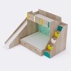 Sleep N SlideBunk Bed 6X5 Drawers On Wheels In Oak and Cyan Colour67