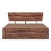Marieta Solid Wood King Size Drawer Storage Bed In Teak Finish