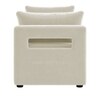 Jedlo Velvet 2 Seater Ottoman Bench with Storage  in Cream  Color
