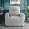 Alvaro Velvet 1 Seater Sofa Grey Color