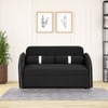 Jayen 2 Pull Out Sofa Cum Bed In Black Colour