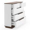 Baltoro Engineering Wood Chest of 5 Drawers in White Finish
