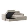 Peckham 3 Seater Click Clack Sofa Cum Bed In Oyster Beige Colour