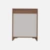 Nextstep 2 Door Metal Floor Cabinet Noce Lyon