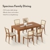 Brighton Xl 6 Seater Dining Table with Reed Dining Chairs Set