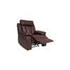 Magna Leatherette One Seater Manual Recliner in Brown Colour