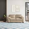 Esquel Premium 2 Seater Fabric Sofa in Biscuit Velvet Colour