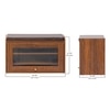 Rosso Shoe Cabinet in Teak Brown – Contemporary Shoe Organizer with Premium Wooden Finish