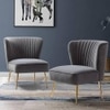 Crimson Accent Chair in Dark Grey Colour