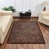 Multicolor Abstract Machine Made Polyester 6 X 9 Feet Carpet