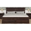 PRASHIV Sheesham Wood Queen Size Bed Box Storage Storage Walnut Finish (60 x 78 inches)