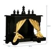 D'Dass  Sheesham Wood and Mdf Temple For Pooja In Home and Office