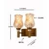 Devansh Metal Electric Wall Light in Gold Colour with Multi Shade Count of 1 Light