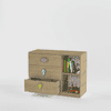 Candyland Chest Of Drawer Cabinet In Oak Colour
