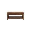 Woodwhiz Rectangular Solid Wood Coffee Table In Teak Finish