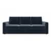 Apollo Compact 3 Seater Fabric Sofa in Sea Port Blue Velvet Colour