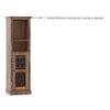 Bunai Solid Wood Free Standing Bar Cabinet In Teak Finish