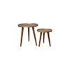 Bela Round Nesting Tables with Wooden Legs, Side Tables, Wooden Tables, Living Room Decor by A Tiny Mistake