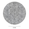 Neulooms Handloom Knotted Reversible Flatweave Round Rug Olive Green or Ivory 8ft