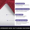 Luxe Home Polyester Newman Contour Bath Mat Set of 2 (Maroon 45x75 cm & 40x45)