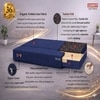 Coirfit Folding 1 Seater Single Foam Fold Out Sofa Cum Bed in Dark Blue Colour