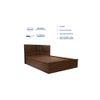 Graces Solidwood Headbord With Box Storage Queen Bed