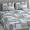 Zion Multicolor Abstract 400 TC Cotton Flat Super King Size Bedsheet with 2 Pillow Covers – Threads