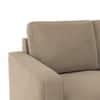 Apollo High Back 3 Seater  Fabric Sofa In Biscuit Velvet Colour