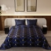 Stoa Paris Satin Comforter Set for King Size Bed 300TC Premium Bedding Set, Starry Night Fiesta
