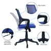Ddeasirea Mid Back Ergonomic Chair in Blue Colour