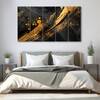 The Castle Decor Abstract Art Wall Painting Wooden Framed Digital Painting 27x48 Inch (Style 10)
