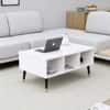 Hexa Engineered Wood Coffee Table With Storage And Open Rack In Frosty White