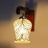 Devansh Solid Wood Electric Wall Light in Brown Colour with Multi Shade Count of 1 Light