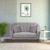 Nilo Velvet 2 Seater Sofa in Grey Colour